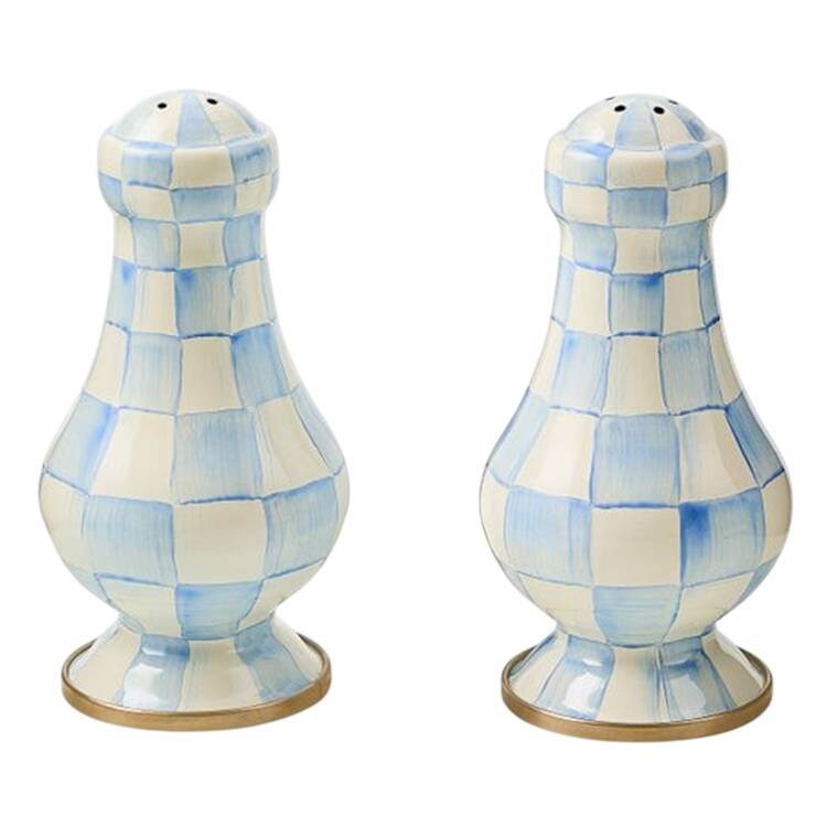 Sky Check (Enamelware) Salt & Pepper Set