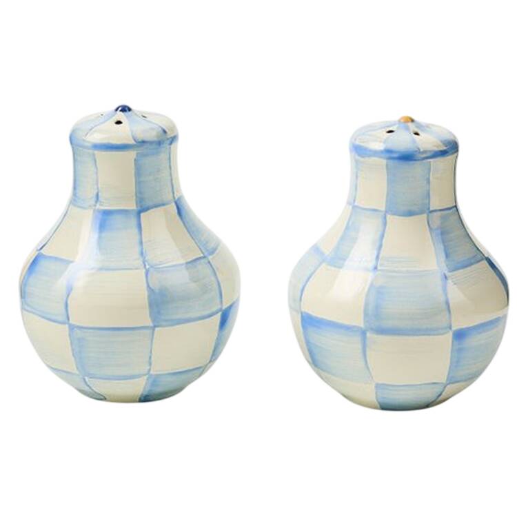 Sky Check (Enamelware) Salt & Pepper Set