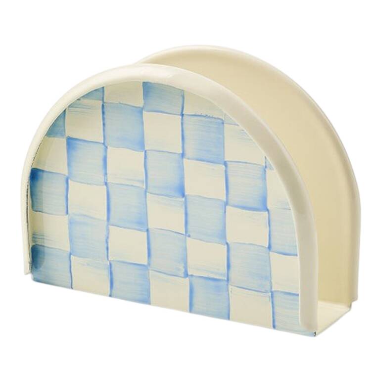 Sky Check (Enamelware) Napkin Holder