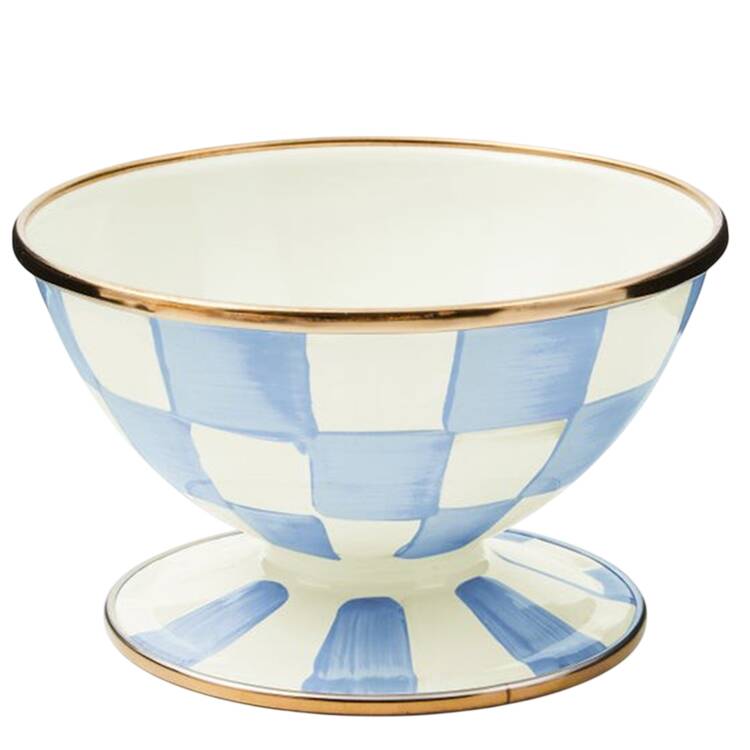 Sky Check (Enamelware) Individual Ice Cream Dish