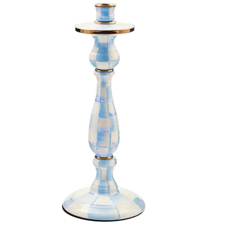 Sky Check (Enamelware) 14" Candlestick