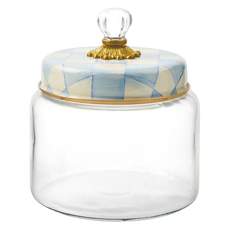 Sky Check (Enamelware) Medium Glassware Canister