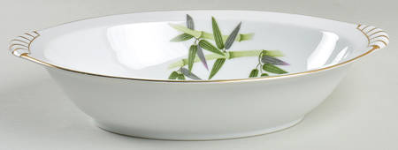 Spring Bamboo 11" Oval Vegetable Bowl