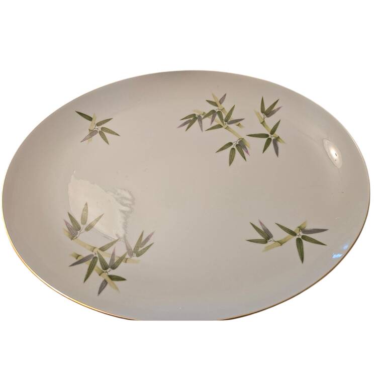 Spring Bamboo 16" Oval Serving Platter