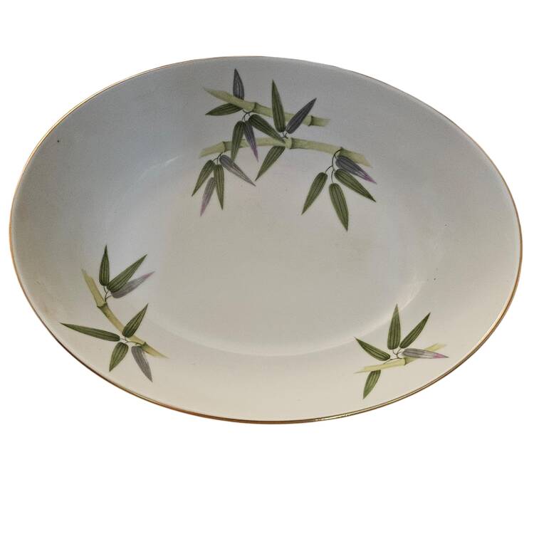 Spring Bamboo 9" Oval Vegetable Bowl