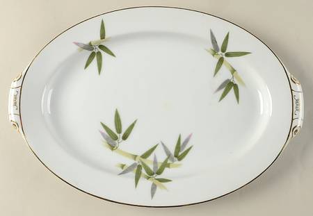 Spring Bamboo 12" Oval Serving Platter