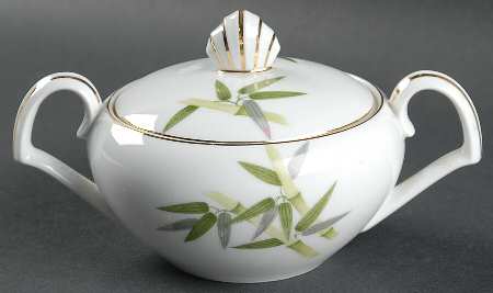 Spring Bamboo Sugar Bowl & Lid