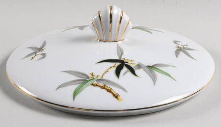 Black Bamboo Lid for Round Vegetable