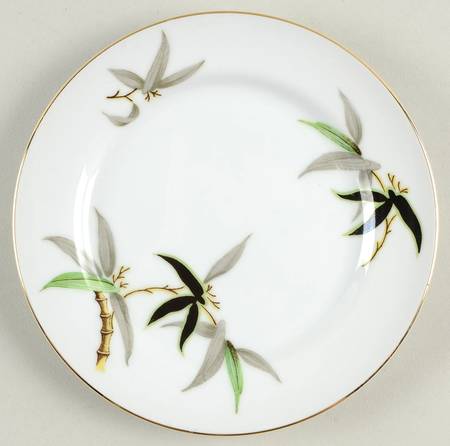 Black Bamboo Bread & Butter Plate