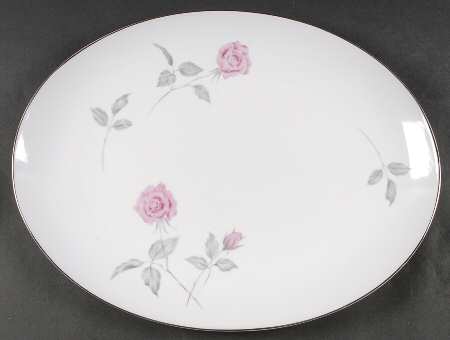 Classic Rose 16" Oval Serving Platter