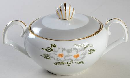 Dogwood Sugar Bowl & Lid
