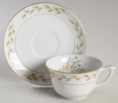 Frances Flat Cup & Saucer Set by Narumi