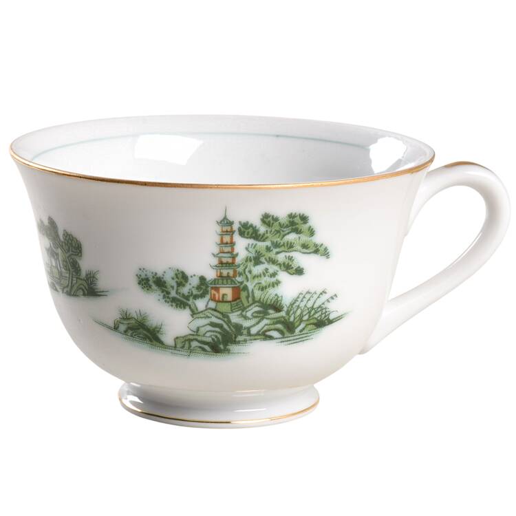 Green Willow Footed Cup