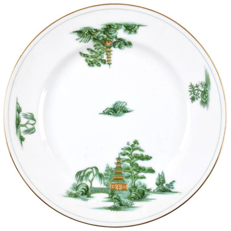 Green Willow Bread & Butter Plate