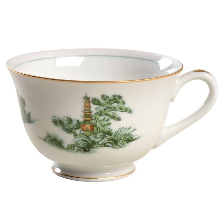 Green Willow Footed Cup