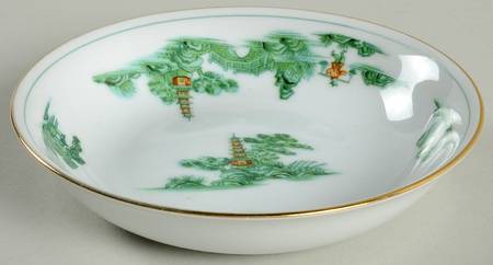 Green Willow Fruit/Dessert (Sauce) Bowl