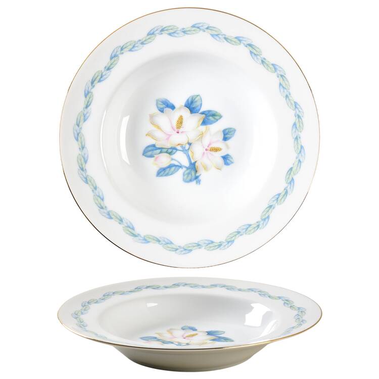 Magnolia Rim Soup Bowl
