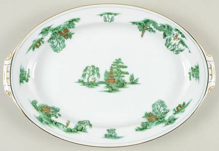 Manchu 12" Oval Handled Platter