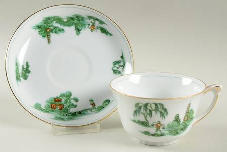 Manchu Footed Cup & Saucer Set