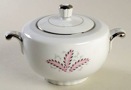 Olympia (Pink Flowers) Sugar Bowl & Lid