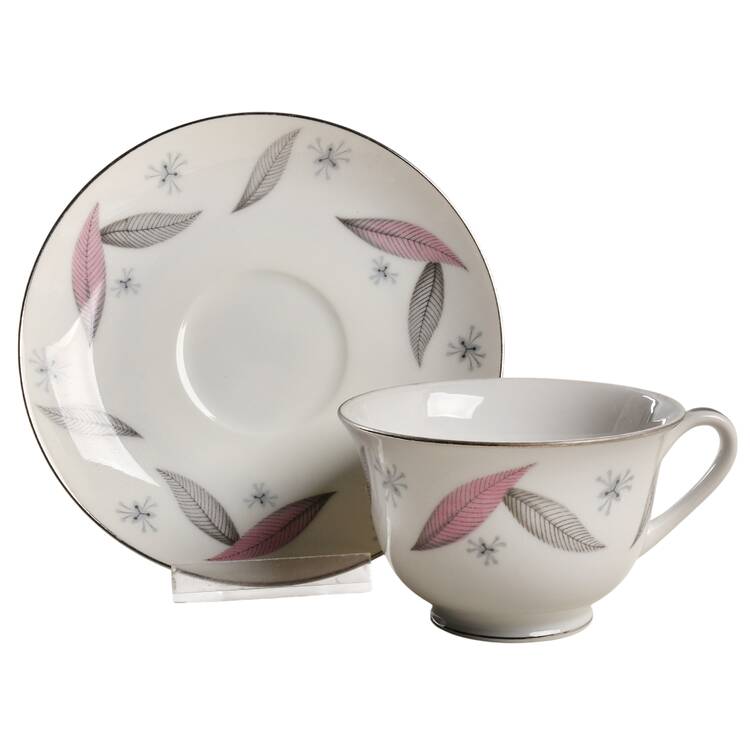 Serenade Footed Cup & Saucer Set