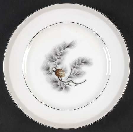 Silver Pine Salad Plate