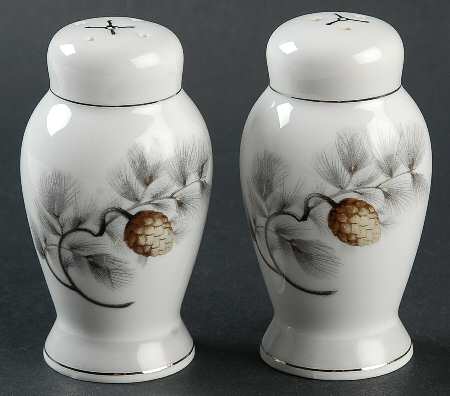 Silver Pine Salt & Pepper Set