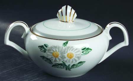 Whitedaisy Sugar Bowl & Lid