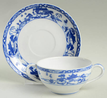 11006 Flat Bouillon Cup & Saucer