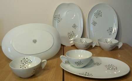 1356 Snack Plate & Cup Set