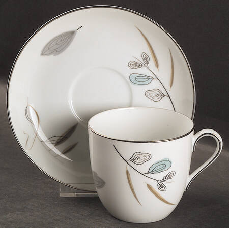 1358 Flat Cup & Saucer Set