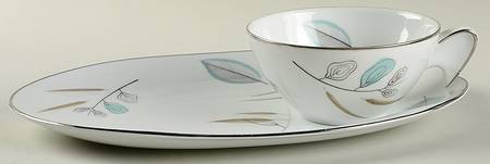 1358 Snack Plate & Cup Set
