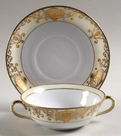 175 Flat Cream Soup Bowl & Saucer Set