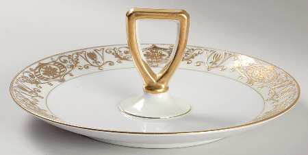 175 Round Serving Plate with Handle (DP)