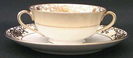 175 Footed Cream Soup Bowl & Saucer Set