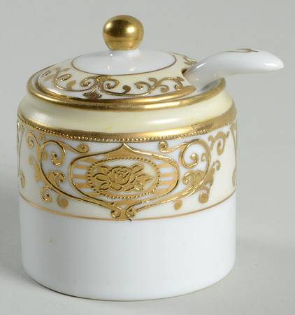 175 Condiment Mustard w/Lid & Spoon