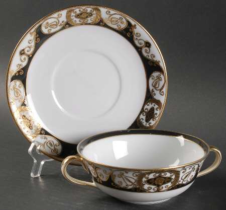 20056 Flat Cream Soup Bowl & Saucer Set