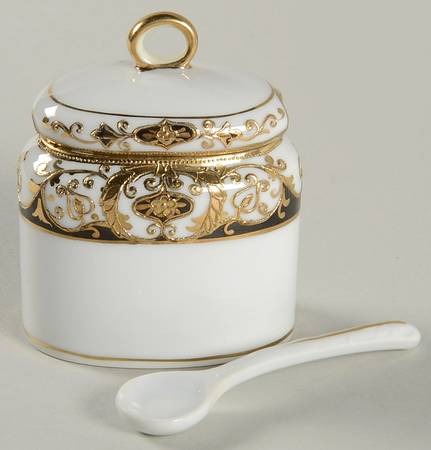 20056 Mustard Jar & Lid with Spoon