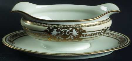 37532-77630 Gravy Boat with Attached Underplate