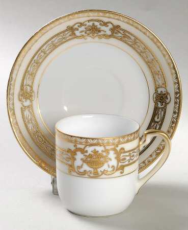 37532-77630 Flat Demitasse Cup & Saucer Set