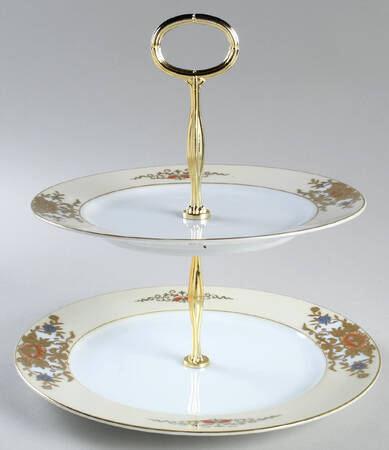 42200 6 5/8"-10"  2 Tiered Serving Tray (Dp, Sp) HC