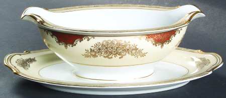 4986 Gravy Boat with Attached Underplate