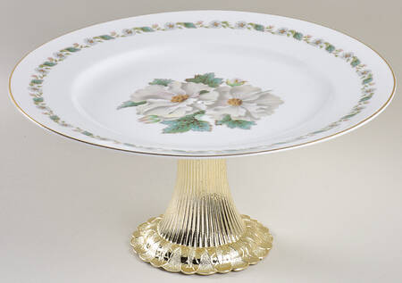 5029 Cake Stand with 4"-5" Metal Pedestal  Hc
