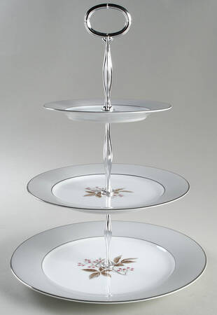 5447 13 7/8"-14 1/4" 3-Tiered Serving Tray(DP,SP,BB) HC