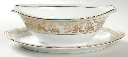 5486 Gravy Boat with Attached Underplate