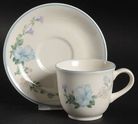 Abbotswood Footed Demitasse Cup & Saucer Set