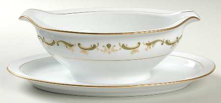 Aberdeen (Newer) Gravy Boat with Attached Underplate