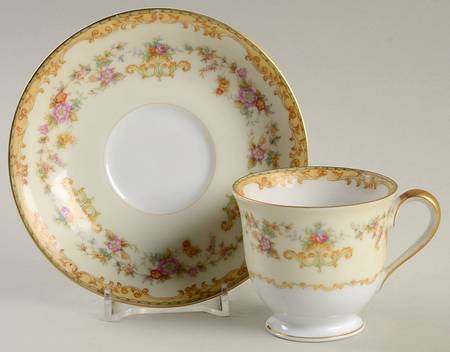 Aberdale Footed Demitasse Cup & Saucer Set