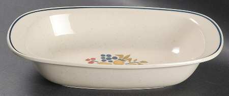 Abundance 10" Oval Vegetable Bowl