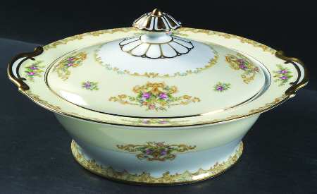 Acacia Round Covered Vegetable